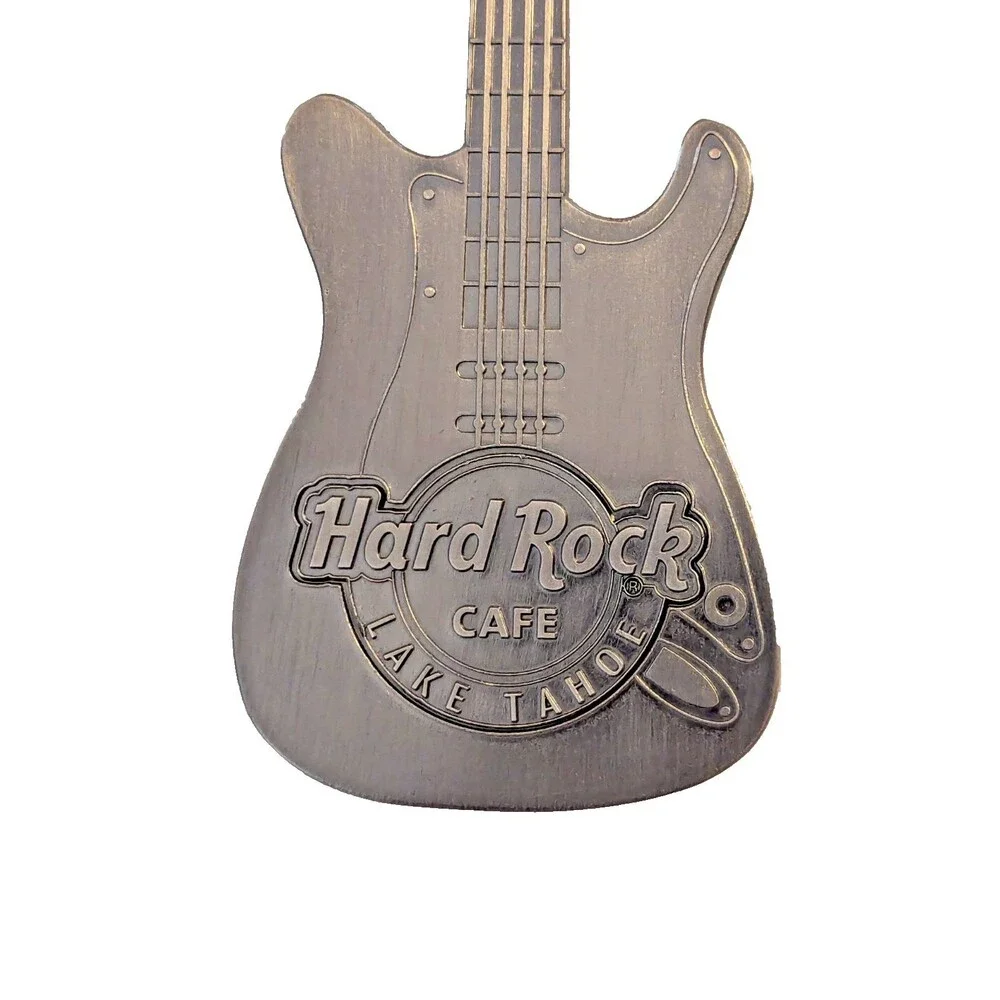 Hard Rock Cafe Lake Tahoe Bottle Opener Silver Pewter Metal 6 inch Rare Gift NEW